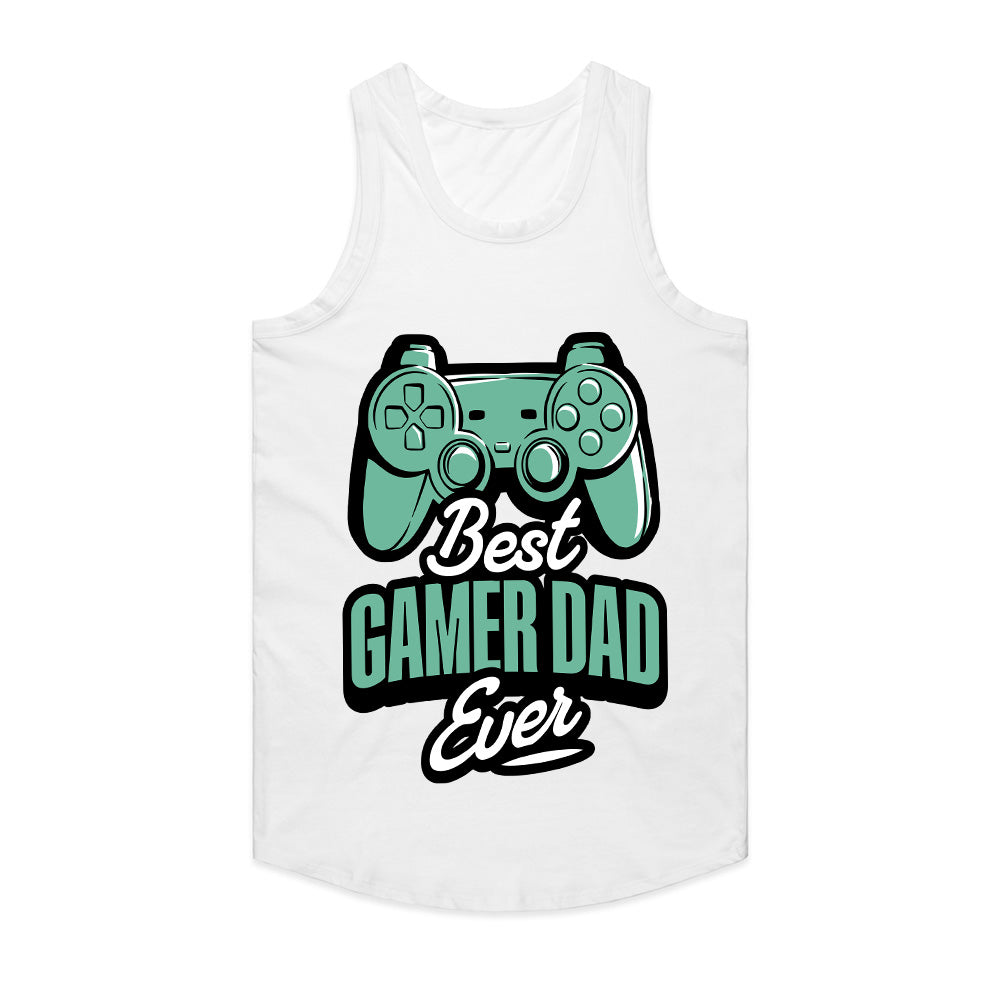 "Best Gamer Dad Ever – Cool Gaming Controller Graphic T-Shirt"