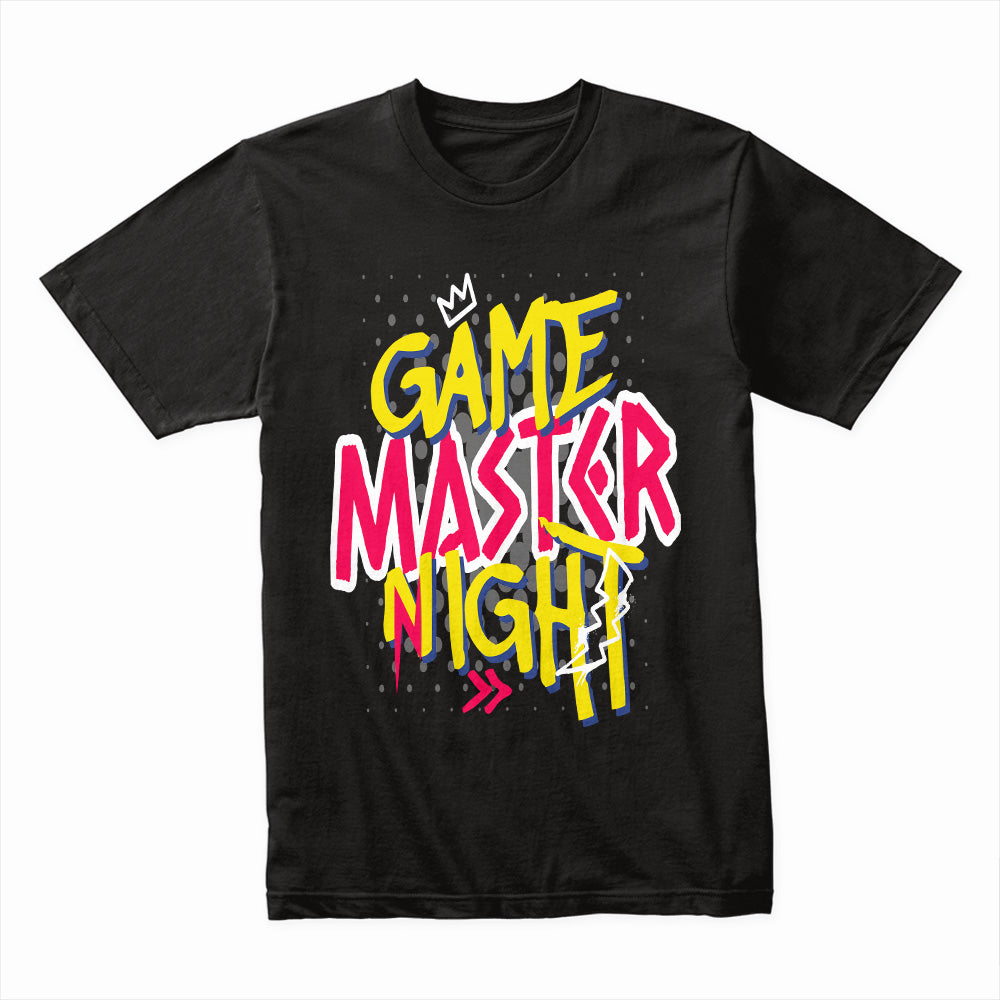 "Game Master Night" T-Shirt – Bold Gamer Graffiti Style