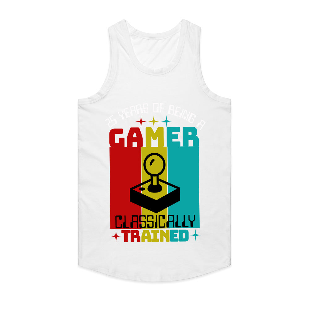 "25 Years of Being a Gamer" Classically Trained Retro Arcade T-Shirt