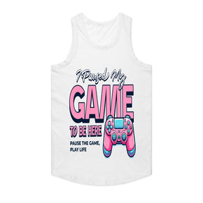 "I Paused My Game to Be Here" Fun Gamer T-Shirt – Stylish & Playful Design