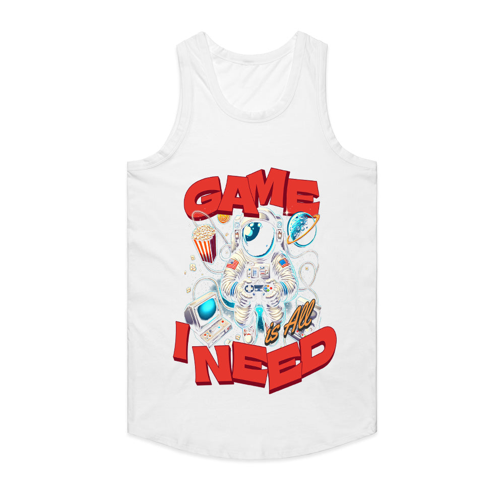 "Game Is All I Need – Astronaut Gamer T-Shirt for Space & Gaming Lovers"