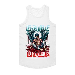 "Game Over – Angel Warrior Gaming T-Shirt with Dark Fantasy Art"