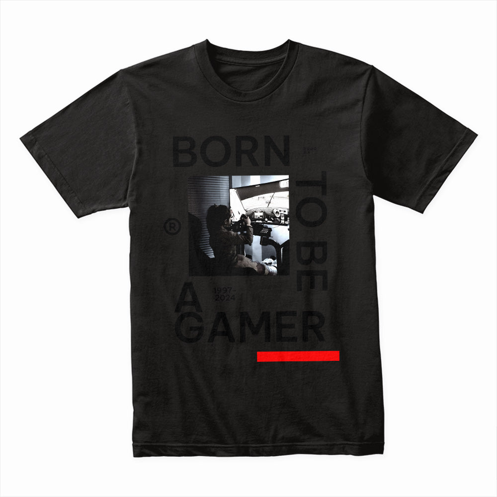"Born to Be a Gamer – Minimalist Gaming Lifestyle T-Shirt"