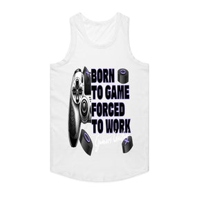 "Born to Game, Forced to Work – Gamer Lifestyle T-Shirt"
