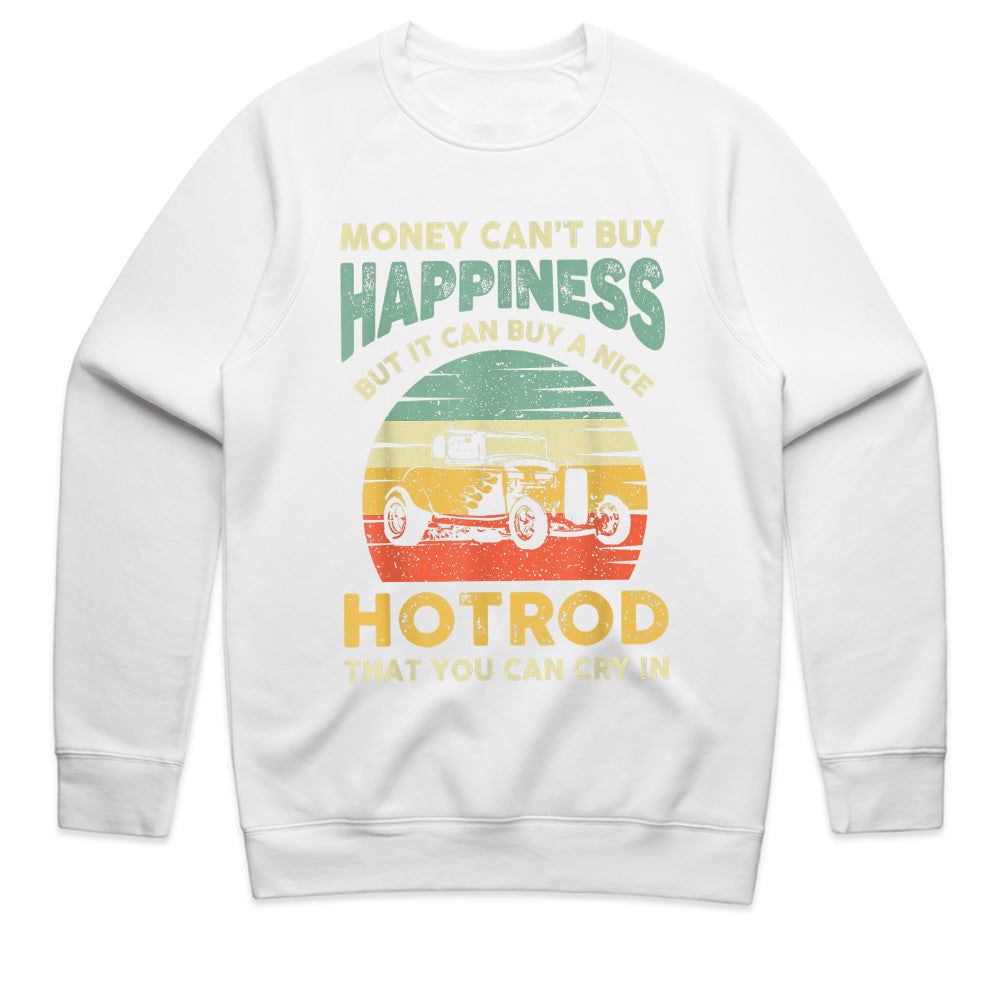 "Money Can't Buy Happiness, But It Can Buy A Hot Rod T-Shirt | Vintage Hot Rod Lover Gift