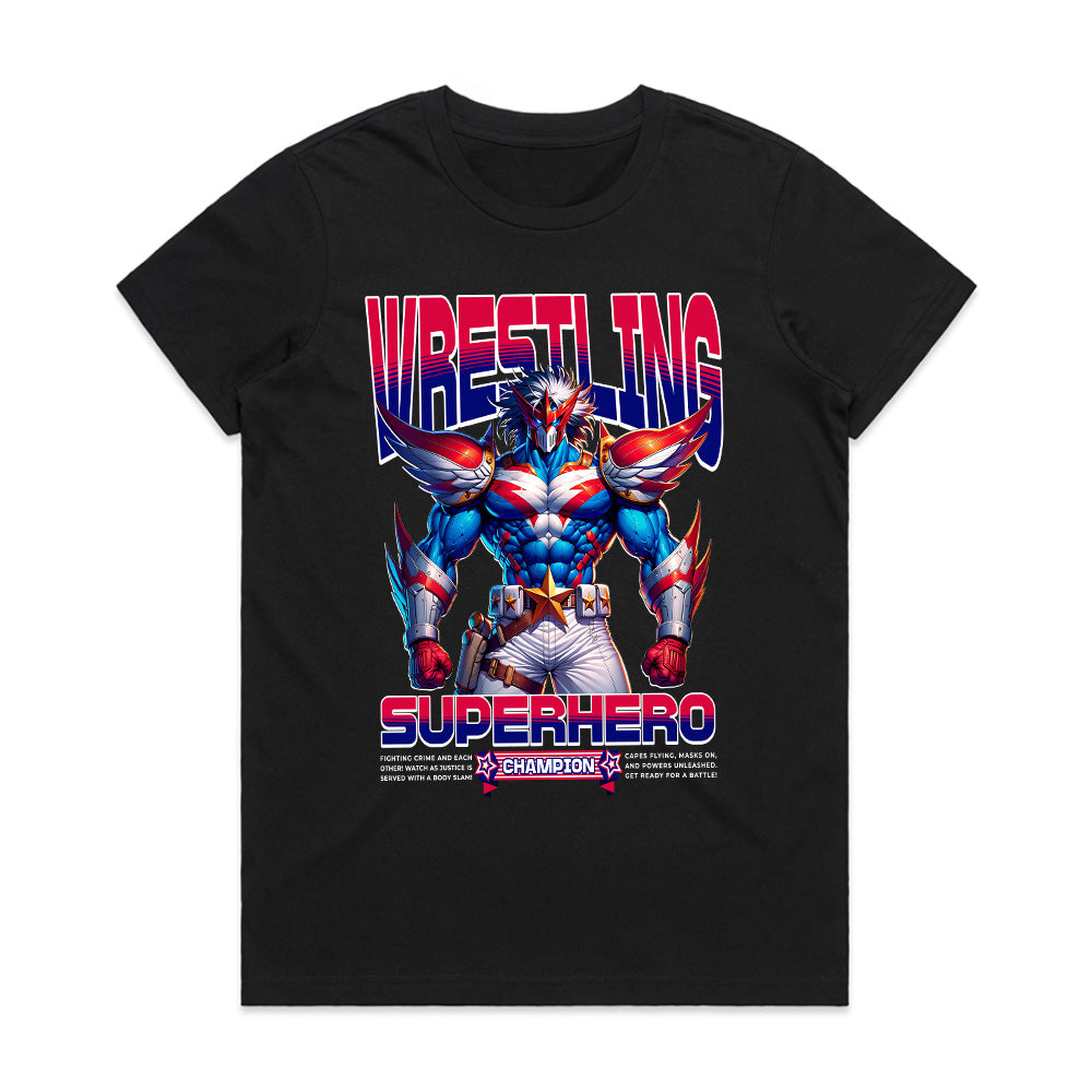 Wrestling Superhero Champion T-Shirt – Ultimate Battle Warrior