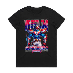 Wrestling Superhero Champion T-Shirt – Ultimate Battle Warrior