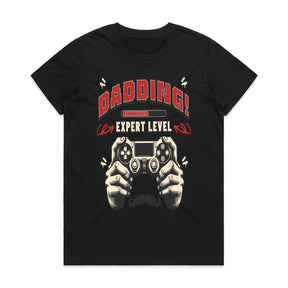 "Dadding! Expert Level" Gamer Dad T-Shirt – The Ultimate Fatherhood & Gaming Tee