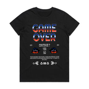 "Game Over – Retro Arcade Continue Screen Gaming T-Shirt"