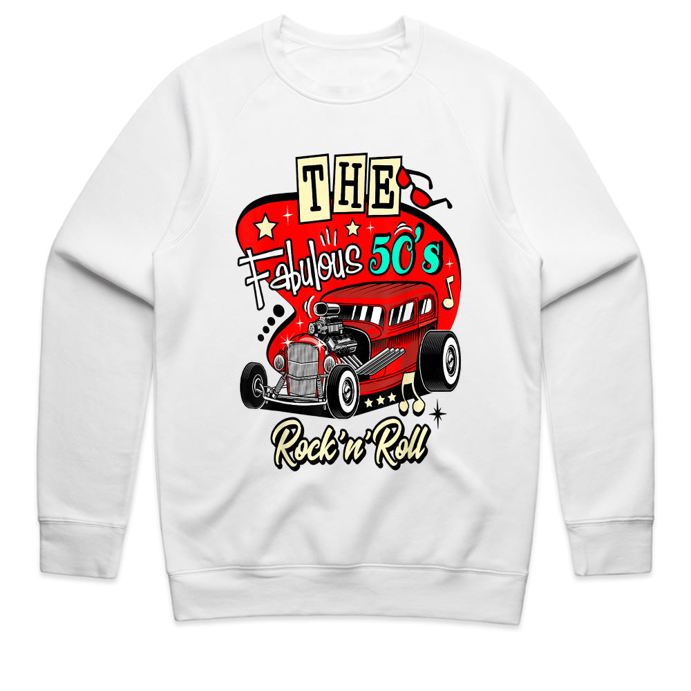 The Fabulous 50s Rock ‘n’ Roll Hot Rod T-Shirt – Vintage Sock Hop & Classic Car Tee