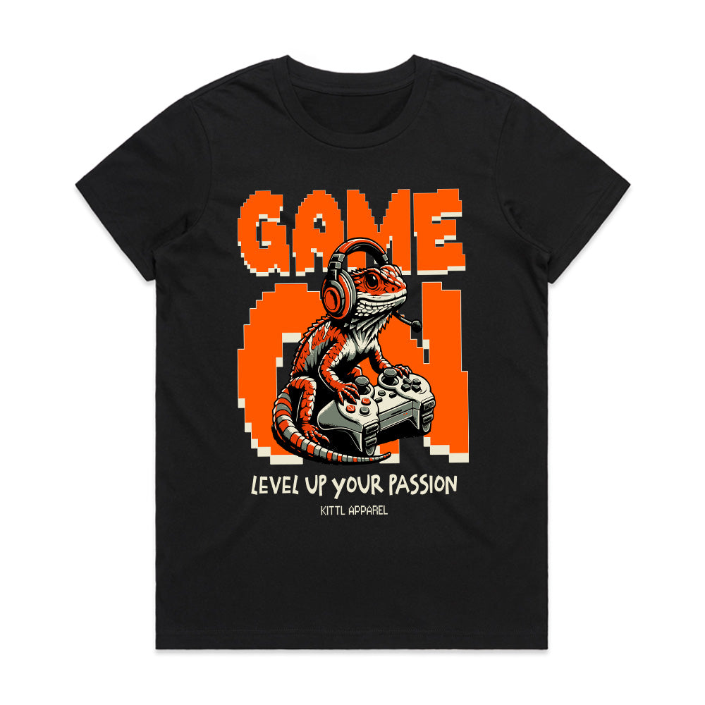 "Game On" Bearded Dragon Gamer T-Shirt - Level Up Your Passion
