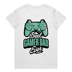 "Best Gamer Dad Ever – Cool Gaming Controller Graphic T-Shirt"