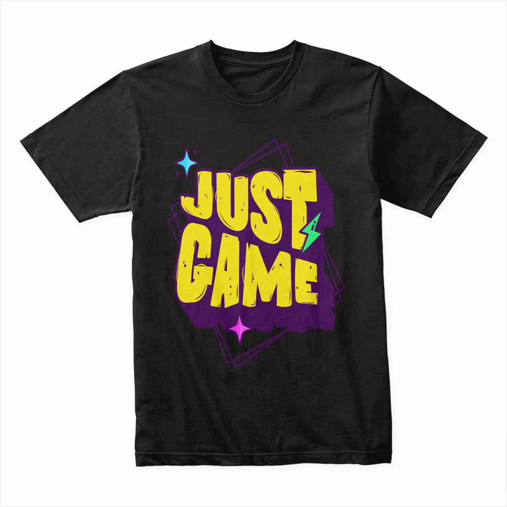 "Just Game" Vibrant Gamer T-Shirt – Play Hard, Stay Cool