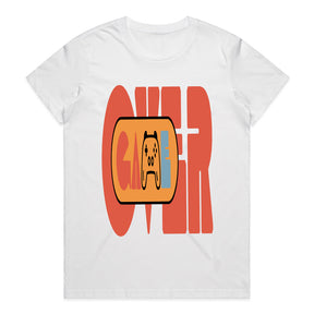 "Game Over" Minimalist Retro Gaming T-Shirt - Vintage Gamer Aesthetic