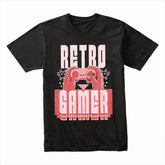 "Retro Gamer" Vintage Controller T-Shirt – Classic Gaming Nostalgia