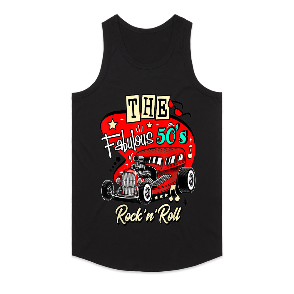 The Fabulous 50s Rock ‘n’ Roll Hot Rod T-Shirt – Vintage Sock Hop & Classic Car Tee