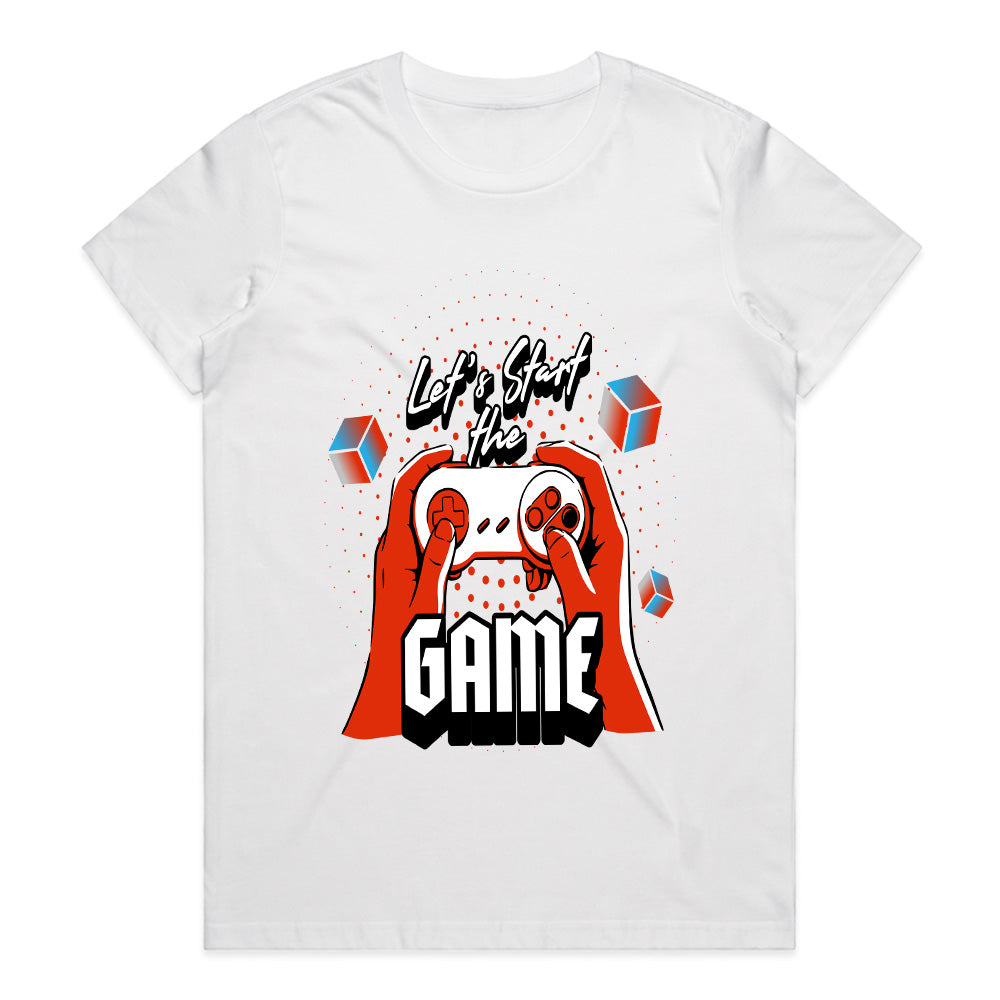 "Let’s Start the Game – Retro Gaming Controller T-Shirt for Gamers"