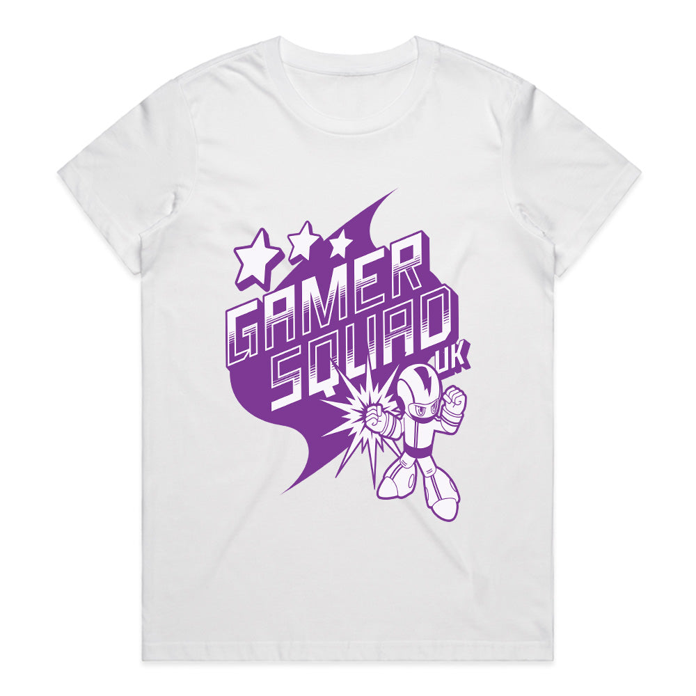 "Gamer Squad UK T-Shirt – Retro Sci-Fi Gaming Tee for True Gamers"