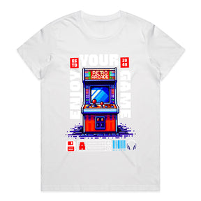 "Enjoy Your Game – Retro Arcade Pixel Art Gaming T-Shirt"