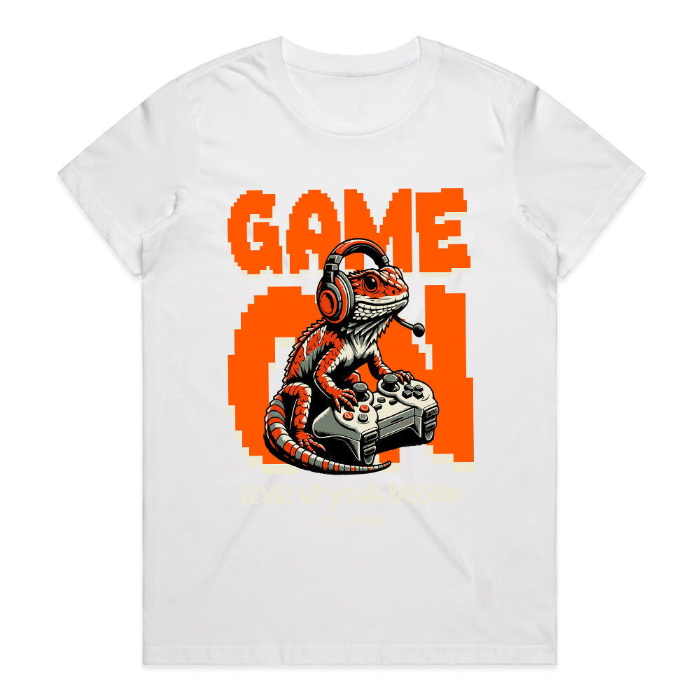 "Game On" Bearded Dragon Gamer T-Shirt - Level Up Your Passion