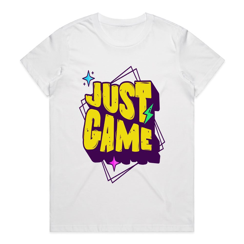 "Just Game" Vibrant Gamer T-Shirt – Play Hard, Stay Cool