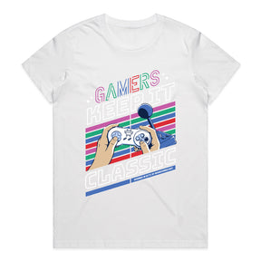 "Gamers Keep It Classic" Retro Gaming T-Shirt