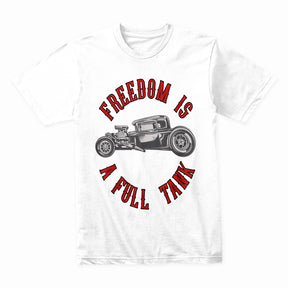 Hot Rod "Freedom is a Full Tank" Vintage Custom Engine T-Shirt