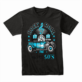 Rock & Roll Fabulous 50s T-Shirt – 1956 Sock Hop Old School Hot Rod Tee