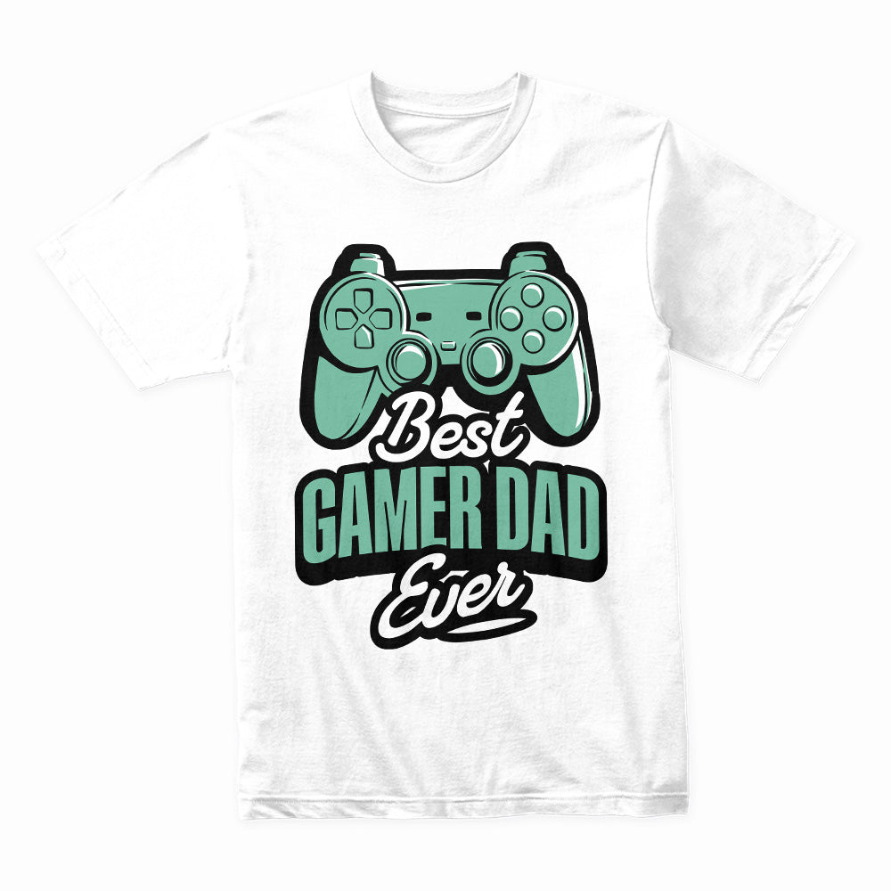 "Best Gamer Dad Ever – Cool Gaming Controller Graphic T-Shirt"