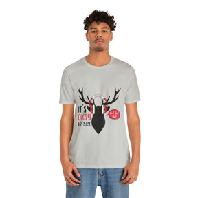 It's Okay To Say Ho Ho Ho - Unisex Jersey Short Sleeve Tee