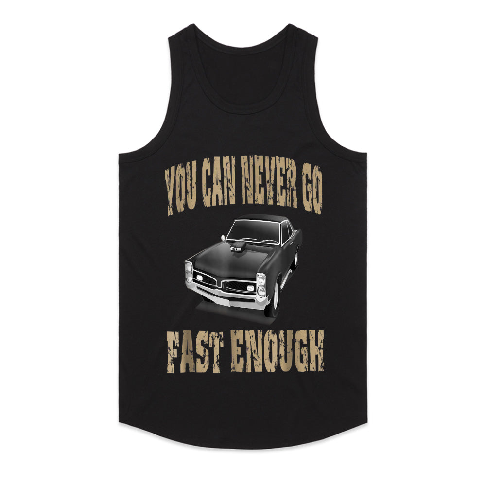 You Can Never Go Fast Enough – Classic Muscle Car Racing T-Shirt