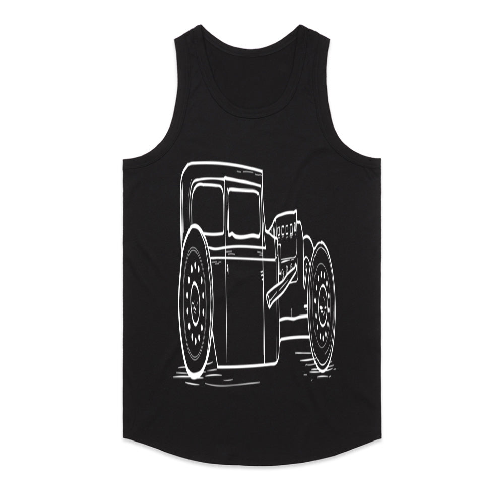 Vintage Hot Rod Rat Rod Steampunk Car T-Shirt – Classic Automotive Art for Car Lovers