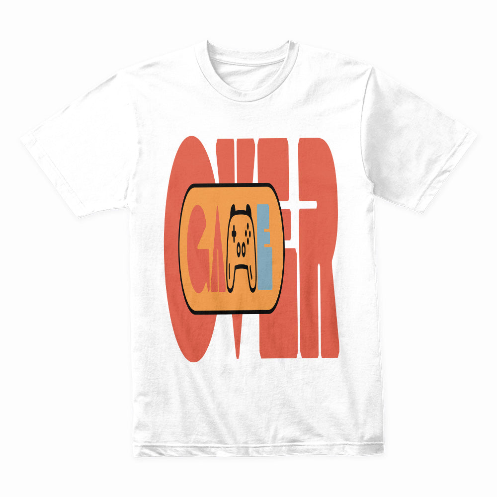 "Game Over" Minimalist Retro Gaming T-Shirt - Vintage Gamer Aesthetic