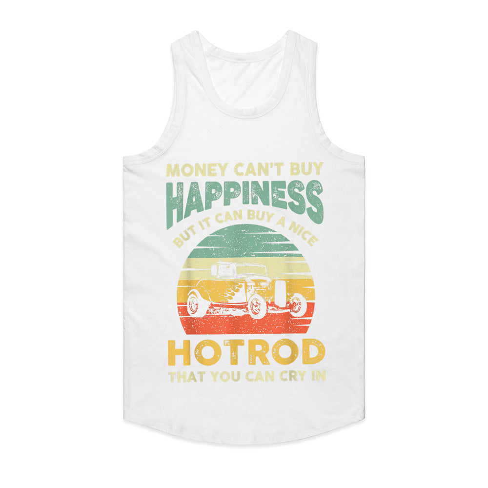 "Money Can't Buy Happiness, But It Can Buy A Hot Rod T-Shirt | Vintage Hot Rod Lover Gift