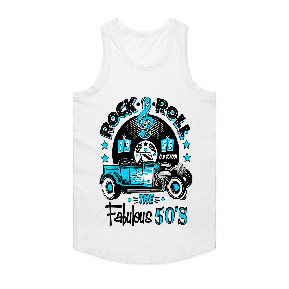 Rock & Roll Fabulous 50s T-Shirt – 1956 Sock Hop Old School Hot Rod Tee