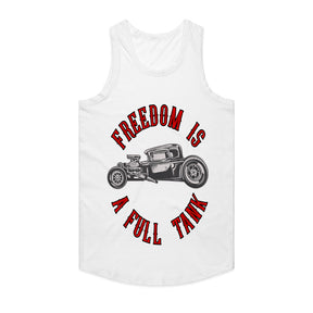 Hot Rod "Freedom is a Full Tank" Vintage Custom Engine T-Shirt