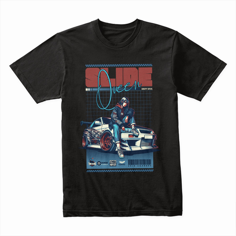 "Slide Queen" JDM Drift Diva T-Shirt – Street Racing & Style