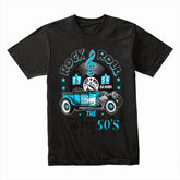 Rock & Roll 1956 Hot Rod T-Shirt – Retro 50s Sock Hop Classic Car Tee