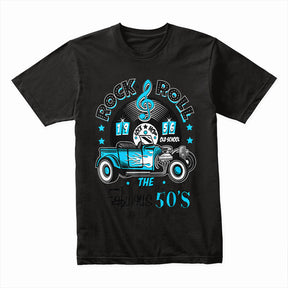 Rock & Roll 1956 Hot Rod T-Shirt – Retro 50s Sock Hop Classic Car Tee