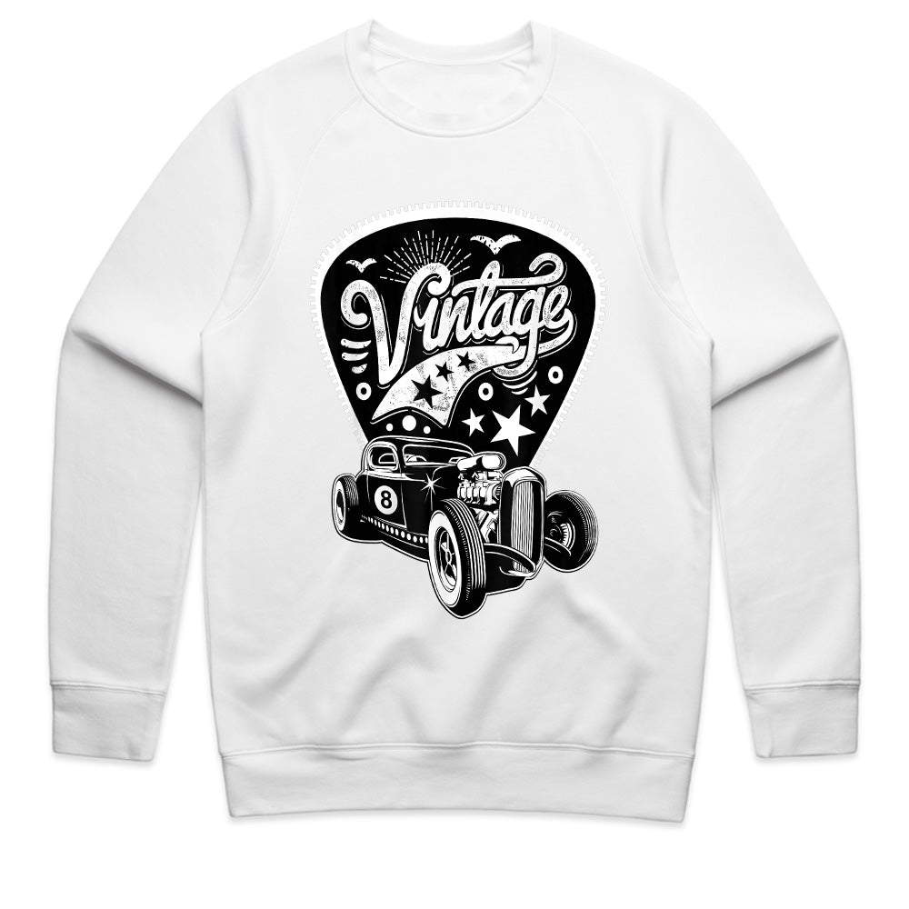 Vintage Hot Rod Sweatshirt – Classic 50s Rockabilly Car Crewneck