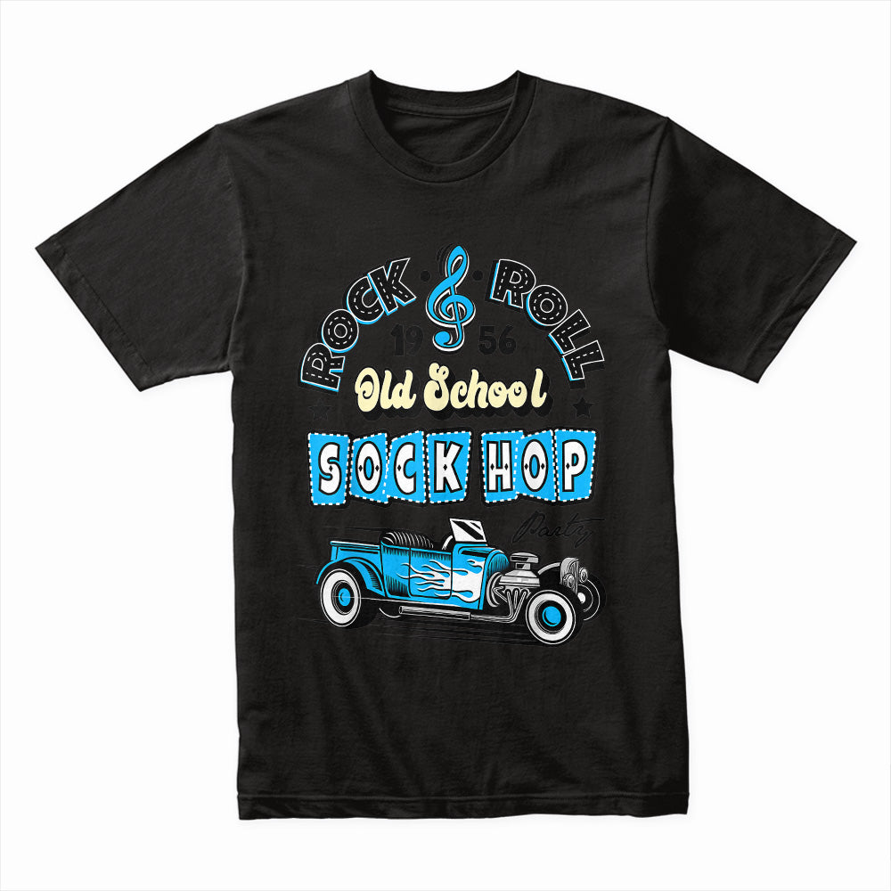 Rock & Roll Sock Hop 50s Hot Rod T-Shirt – Vintage Classic Car Style
