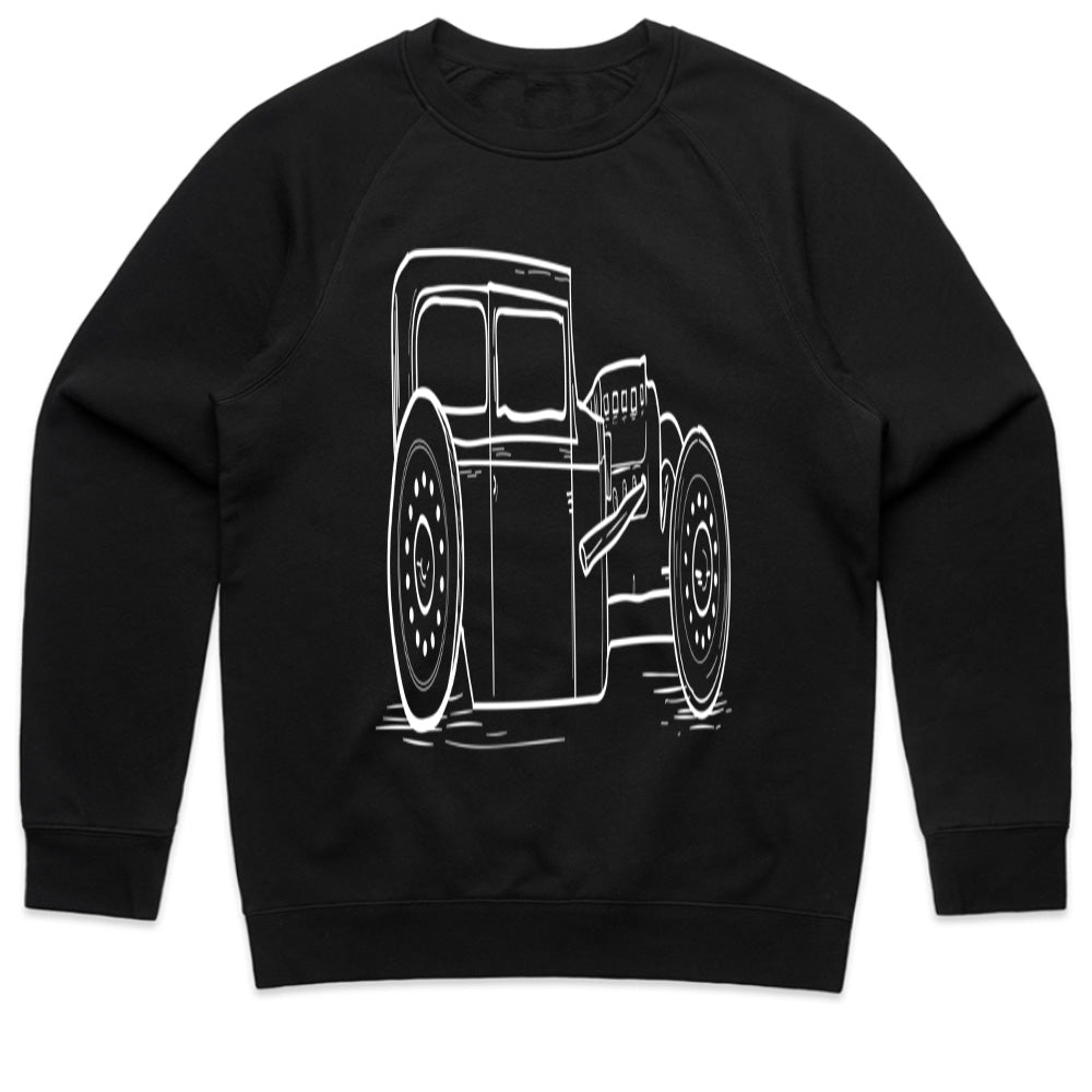 Vintage Hot Rod Rat Rod Steampunk Car T-Shirt – Classic Automotive Art for Car Lovers