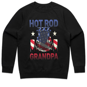 🇺🇸 Hot Rod Grandpa Patriotic Sweatshirt – Classic Car Enthusiast Gift