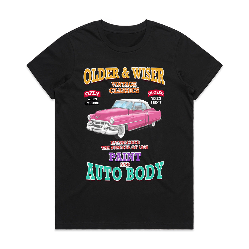 Older & Wiser Vintage Classics Auto Body T-Shirt – Retro Car Lover Tee!