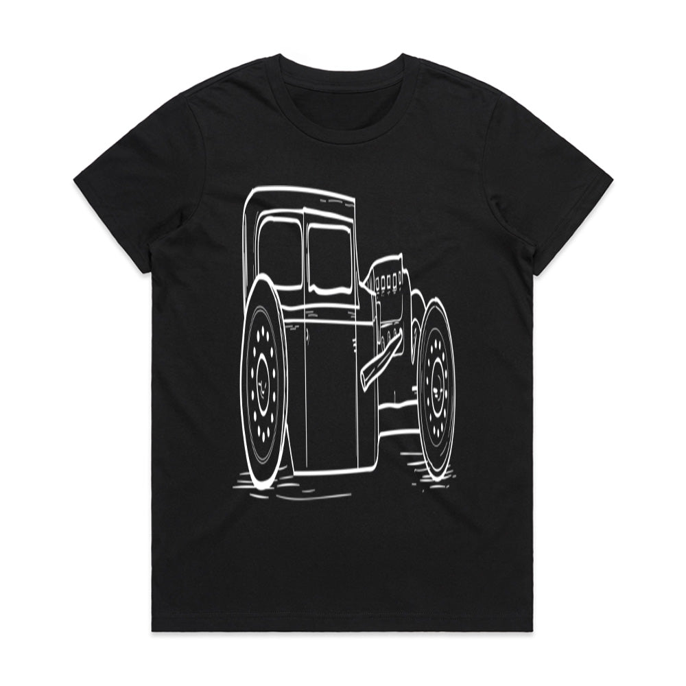 Vintage Hot Rod Rat Rod Steampunk Car T-Shirt – Classic Automotive Art for Car Lovers