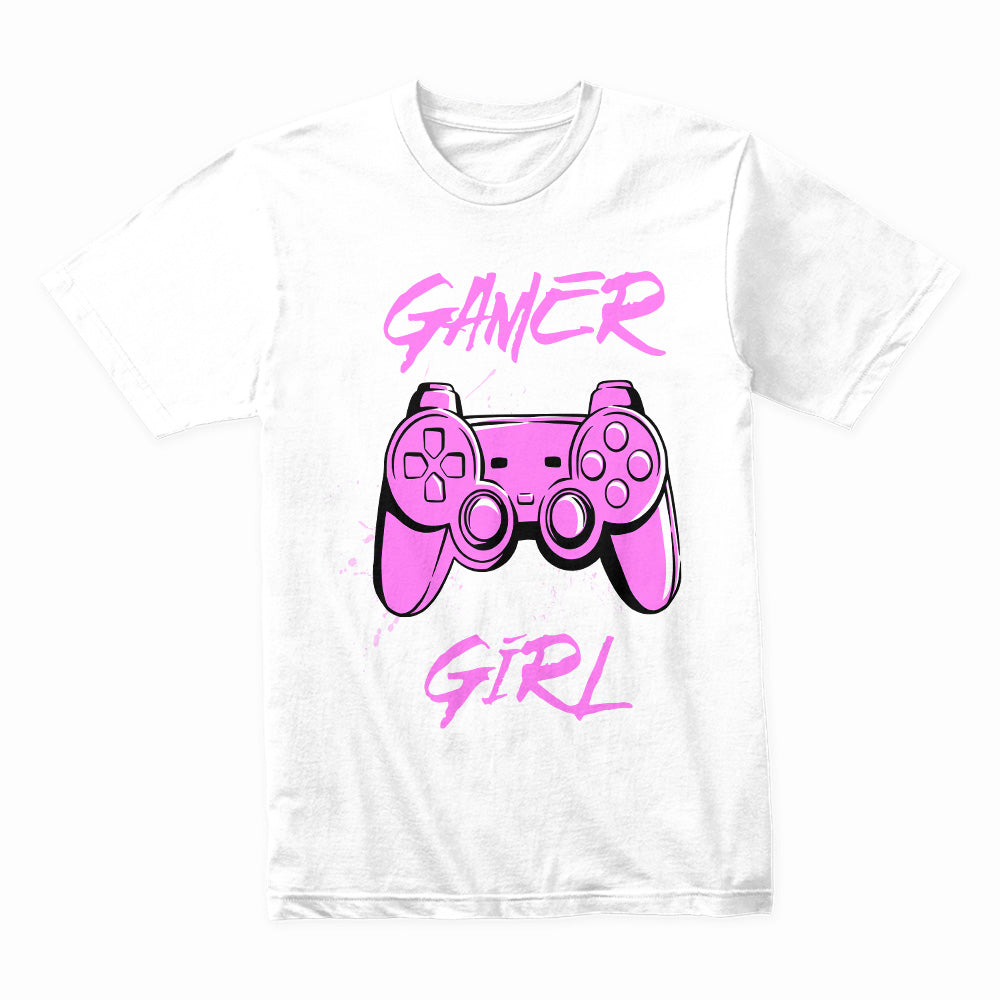 "Gamer Girl – Bold Pink Controller Gaming T-Shirt"