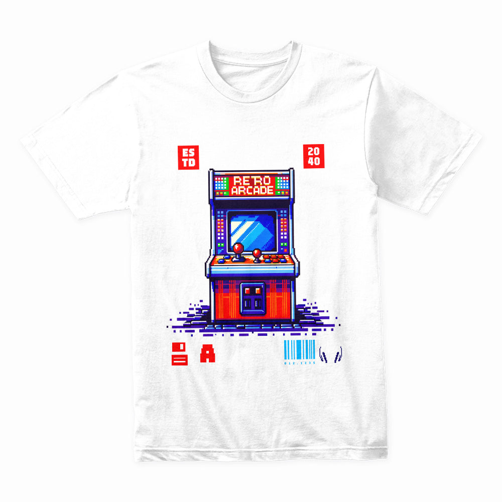 "Enjoy Your Game – Retro Arcade Pixel Art Gaming T-Shirt"