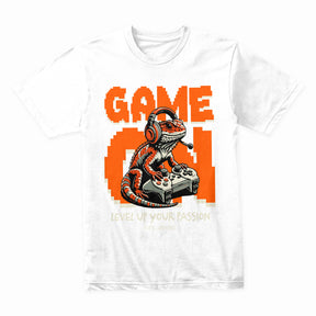 "Game On" Bearded Dragon Gamer T-Shirt - Level Up Your Passion
