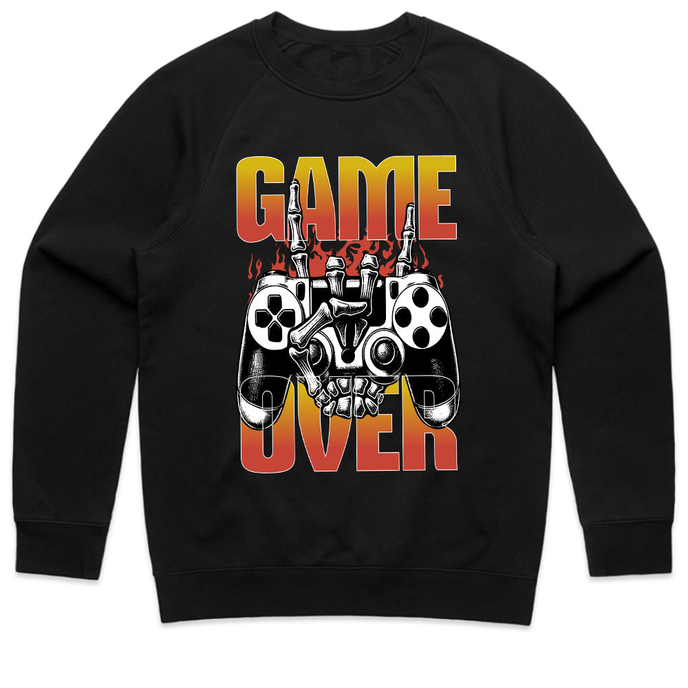 "Game Over" Skull Gamer T-Shirt - Hardcore Gaming Controller Design