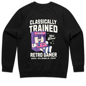 "Classically Trained Retro Gamer – Vintage Arcade T-Shirt"